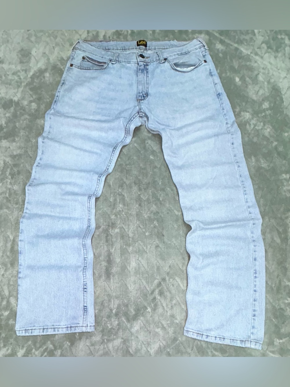 Vintage Lee Jeans Straight Fit Faded Blue Men’s 34x30